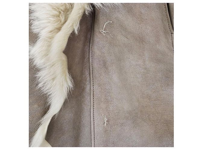 Autre Marque Abrigo de shearling NORTH BEACH Castaño - vista 4