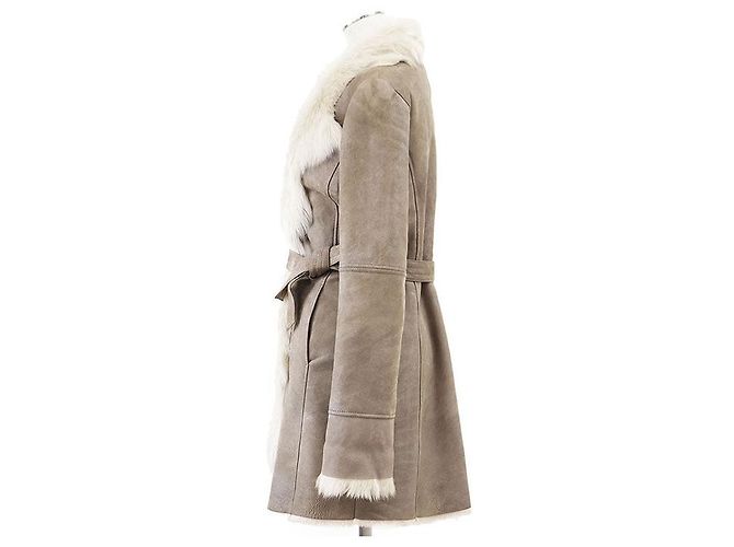 Autre Marque Abrigo de shearling NORTH BEACH Castaño - vista 5