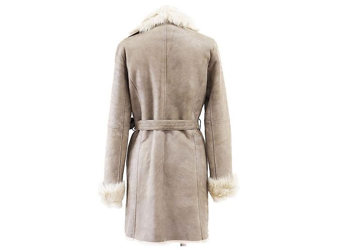 Autre Marque Abrigo de shearling NORTH BEACH Castaño - vista 8