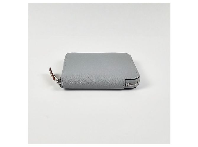 Hermès Silk Compact Wallet Gray Orange - view 7
