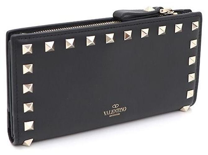 Valentino Portafoglio lungo con borchie Nero - vista 2