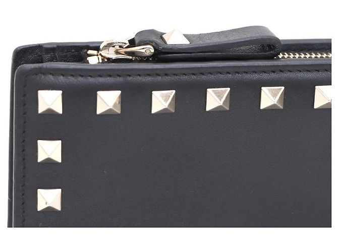 Valentino Portafoglio lungo con borchie Nero - vista 4