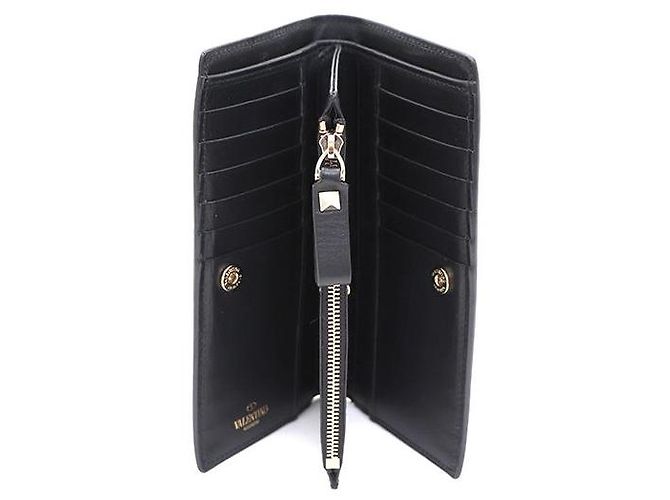 Valentino Portafoglio lungo con borchie Nero - vista 8