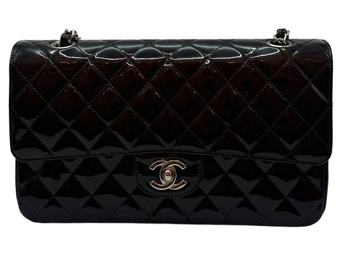Chanel Borsa Flap Classica Media Nera Nero - vista 2