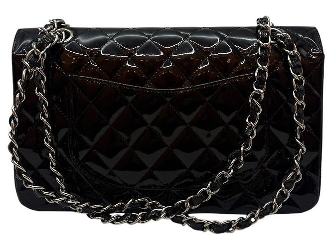 Chanel Borsa Flap Classica Media Nera Nero - vista 4