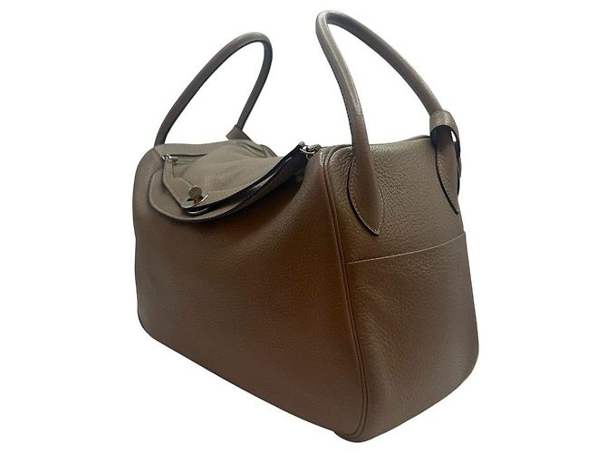 Hermès Borsa a Spalla Lindy Clémence Marrone - vista 3