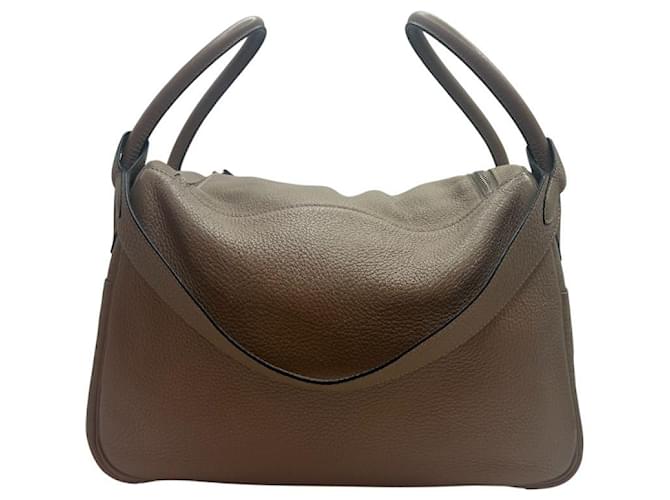 Hermès Borsa a Spalla Lindy Clémence Marrone - vista 4