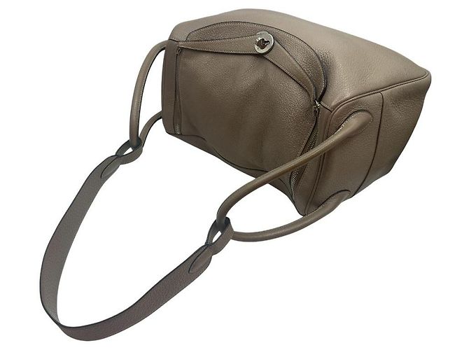 Hermès Borsa a Spalla Lindy Clémence Marrone - vista 6