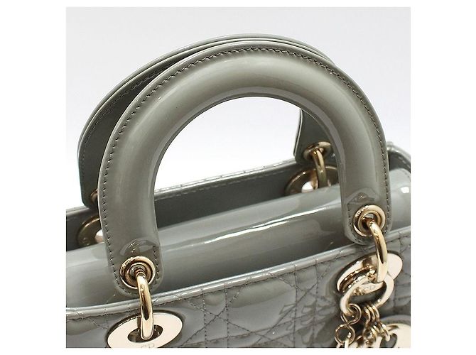 Piccola borsa a tracolla Lady Dior Marrone - vista 8