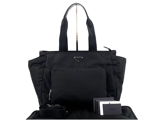 Prada Borsa per neonati in Re-Nylon Nero - vista 9