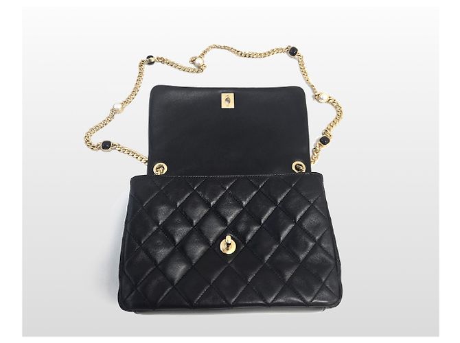 Chanel Borsa a tracolla Jewel On Medium Flap Black Nero - vista 5