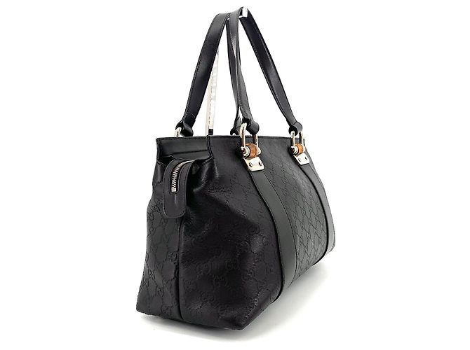 Bamboo Gucci Borsa tote a tracolla in bambù Shima Marrone - vista 5