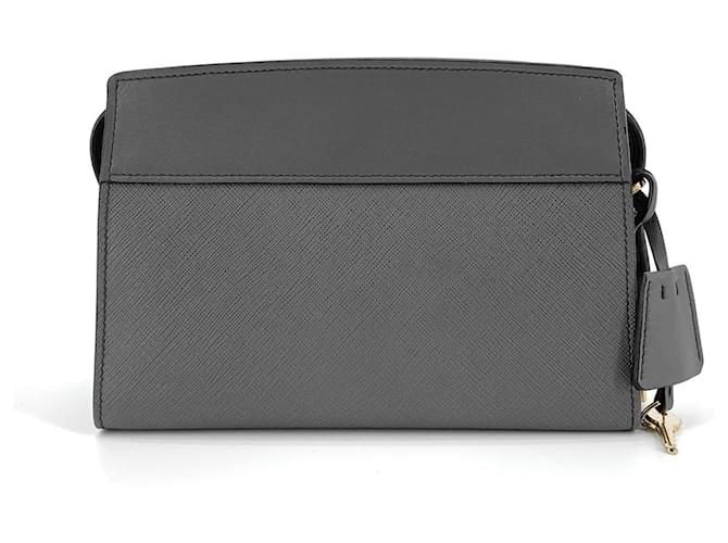 Prada Mini borsa a tracolla Saffiano Esplanade Marrone - vista 10