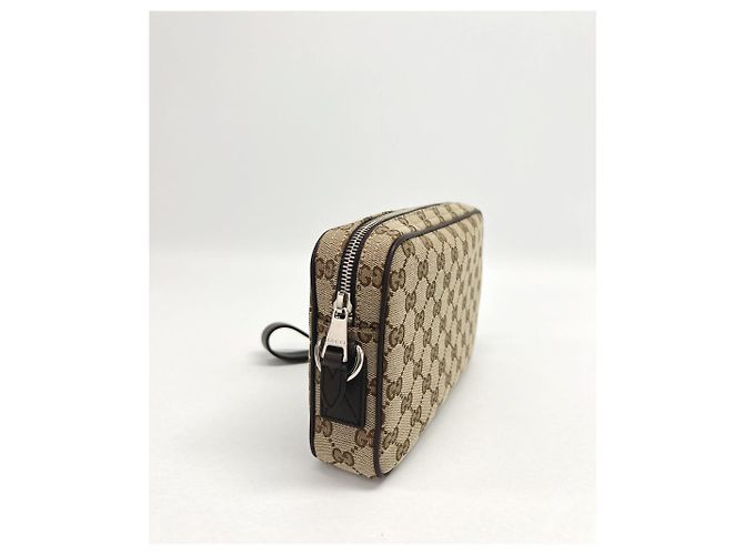 Gucci Mini borsa a tracolla in tela GG Marrone - vista 12