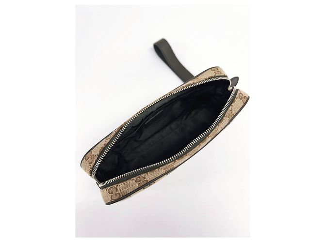 Gucci Mini borsa a tracolla in tela GG Marrone - vista 18