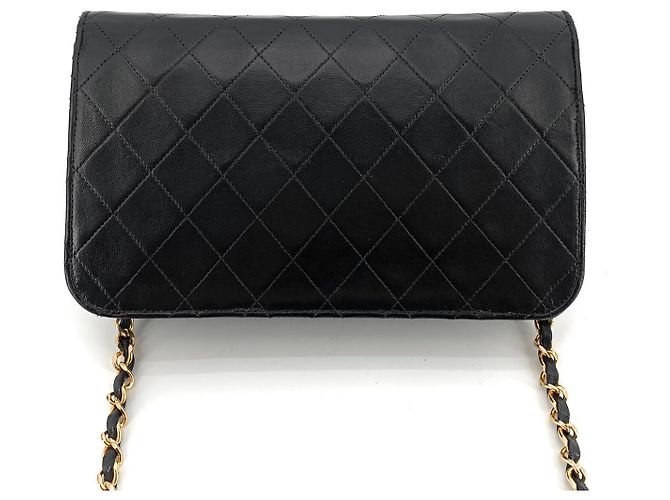 Balenciaga Borsa a tracolla con patta in agnello matelassé classico Nero - vista 6