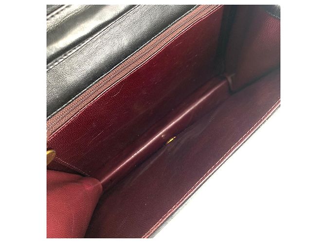 Balenciaga Borsa a tracolla con patta in agnello matelassé classico Nero - vista 9