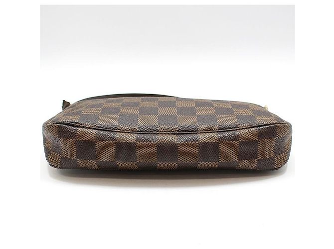 Louis Vuitton Pochette Accessoires Shoulder Bag Damier Ebene Marrone - vista 5