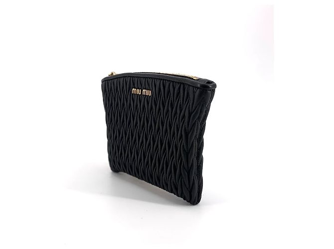 Miu Miu Pochette in pelle Nappa Nero - vista 16