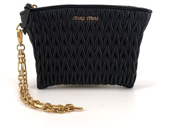 Miu Miu Pochette in pelle Nappa Nero - vista 2
