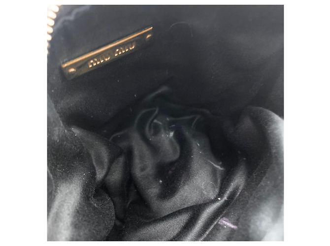 Miu Miu Pochette in pelle Nappa Nero - vista 8