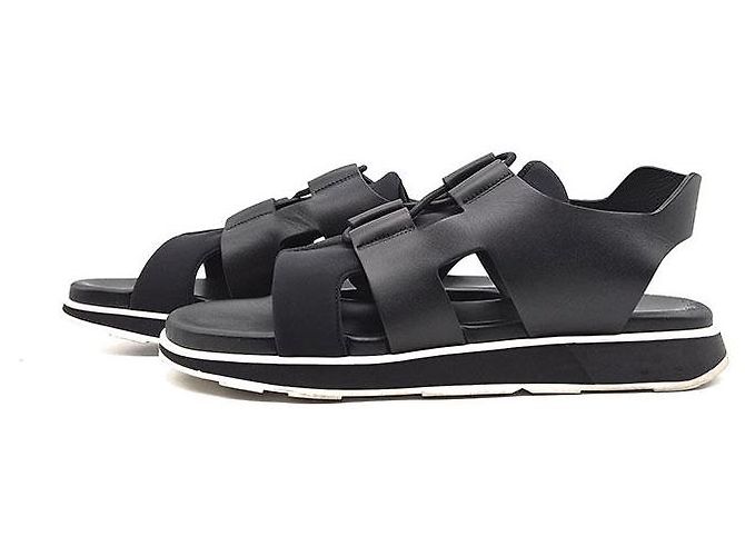 Hermès Player Sandals Black - view 3