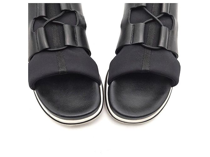 Hermès Player Sandals Black - view 4