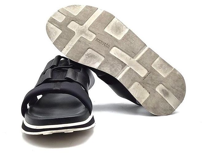 Hermès Player Sandals Black - view 6