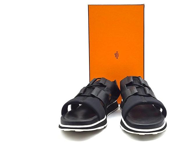 Hermès Player Sandals Black - view 7