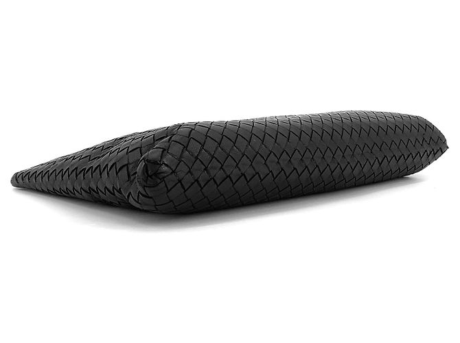Bottega Veneta Clutch con tracolla Intrecciato Nero - vista 12
