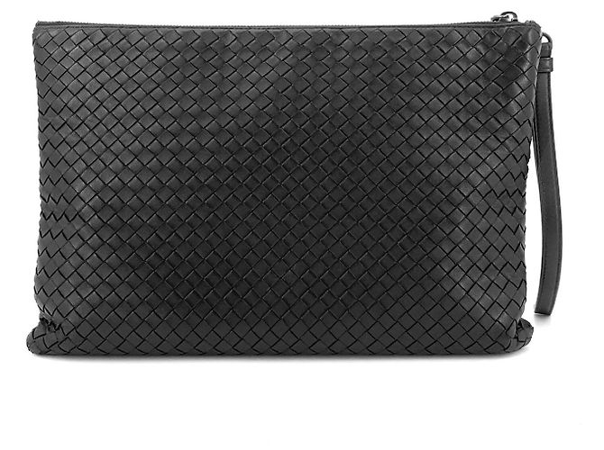 Bottega Veneta Clutch con tracolla Intrecciato Nero - vista 2