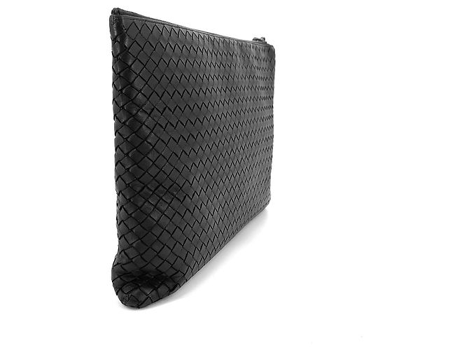 Bottega Veneta Clutch con tracolla Intrecciato Nero - vista 4