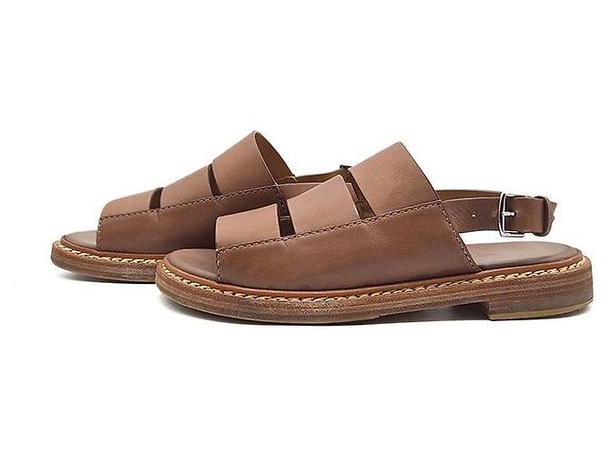 Hermès Sandali con più cinturini Marrone - vista 3