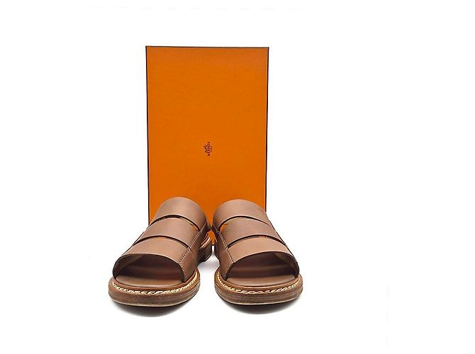 Hermès Sandali con più cinturini Marrone - vista 7
