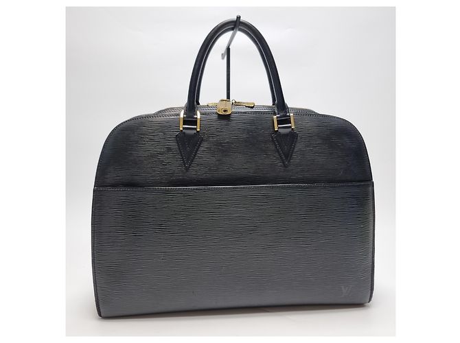 Louis Vuitton Portadocumenti Épi Sorbonne Nero Unisex (Top Grade, Valigetta, Modello Raro) - vista 4