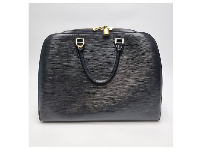 Louis Vuitton Portadocumenti Épi Sorbonne Nero Unisex (Top Grade, Valigetta, Modello Raro) - vista 8