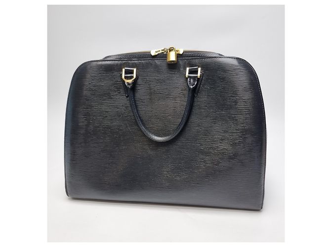 Louis Vuitton Portadocumenti Épi Sorbonne Nero Unisex (Top Grade, Valigetta, Modello Raro) - vista 9