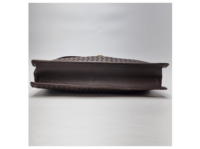 Bottega Veneta Valigetta Intrecciato Marrone - vista 13