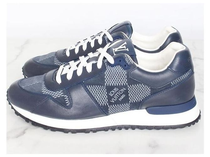 Louis Vuitton Sneakers Damier Runaway Navy Blu - vista 3