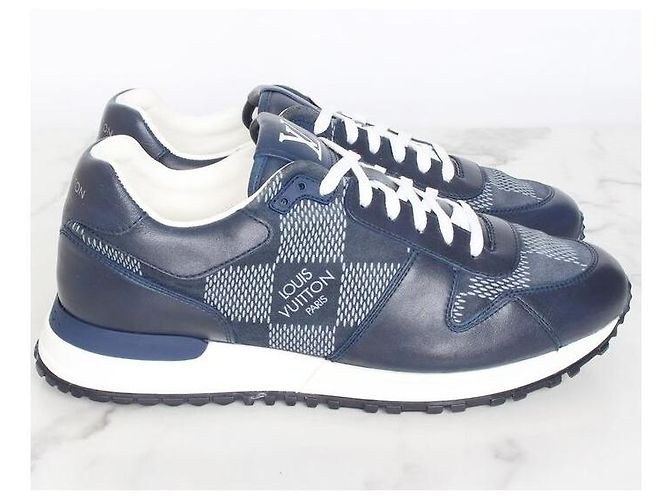 Louis Vuitton Sneakers Damier Runaway Navy Blu - vista 4