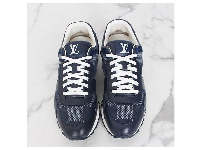 Louis Vuitton Sneakers Damier Runaway Navy Blu - vista 7