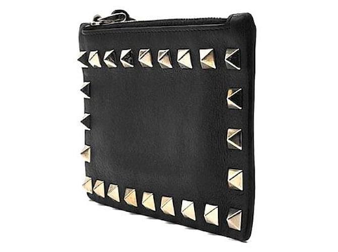 Valentino Rockstud Zip Kartenetui Schwarz - Ansicht 2