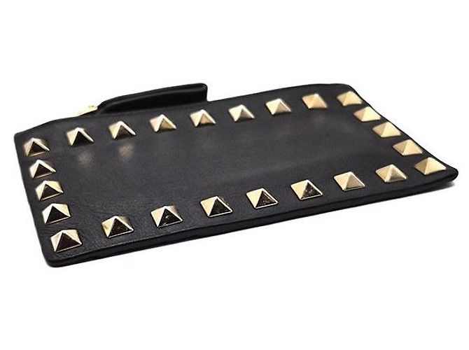 Valentino Rockstud Zip Kartenetui Schwarz - Ansicht 5