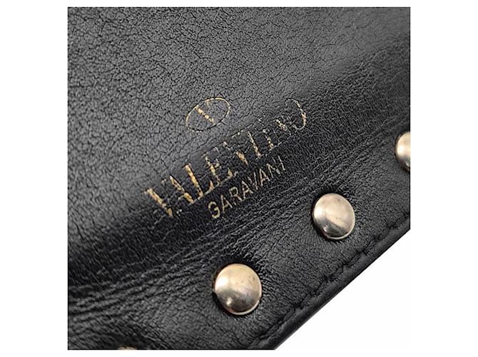 Valentino Rockstud Zip Kartenetui Schwarz - Ansicht 6