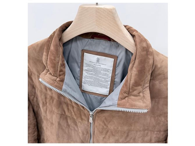 Brunello Cucinelli Leichte Wildlederjacke Braun - Ansicht 6