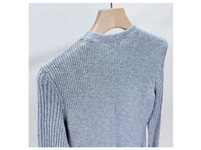 Chanel Baumwoll-Cardigan für Damen Himmelblau - Ansicht 5