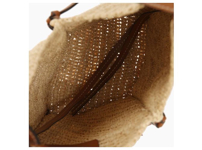Isabel Marant Borsa a tracolla in rafia naturale Marrone - vista 9