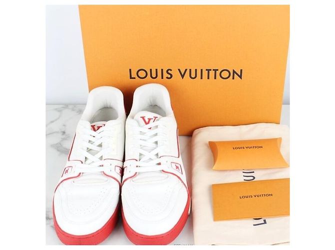 Louis Vuitton Sneakers Trainer Rosse Rosso - vista 2