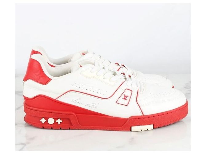 Louis Vuitton Sneakers Trainer Rosse Rosso - vista 7
