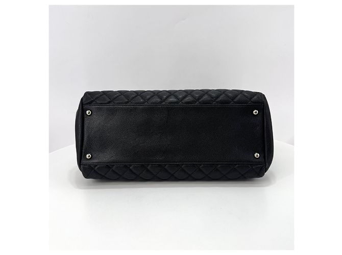 Chanel Borsa Bowling Mademoiselle in Caviar Nero - vista 20